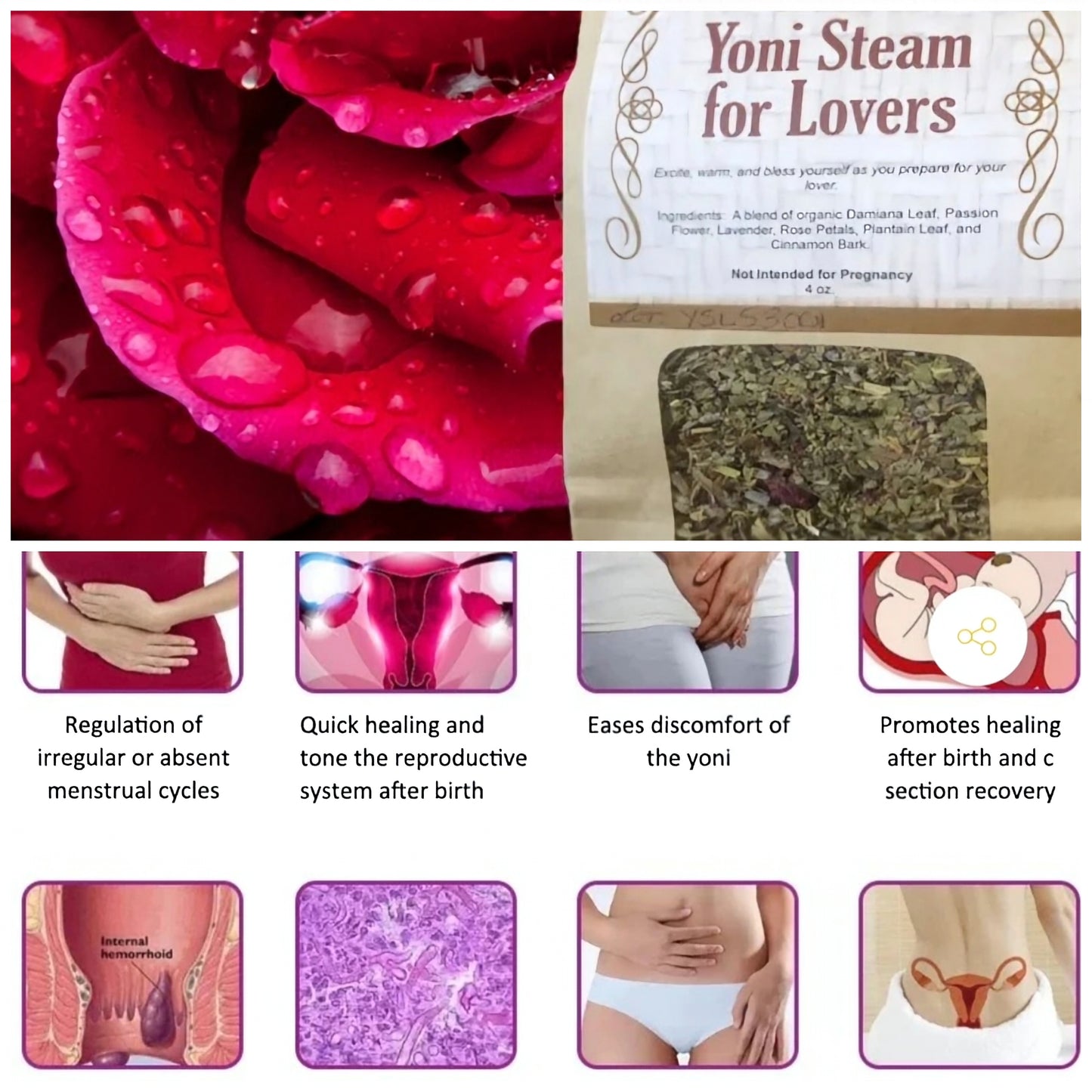 Yoni steam herbs